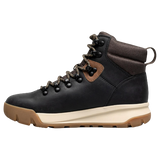 Women's hiking boot in black and brown side view