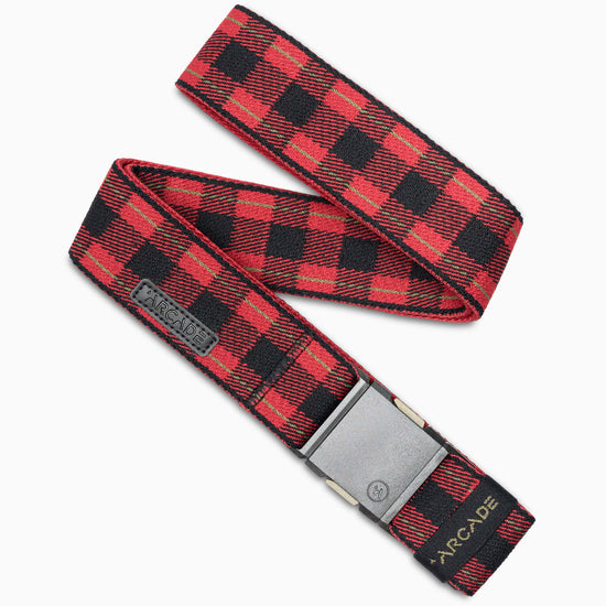 Arcade Belts Plaid Black