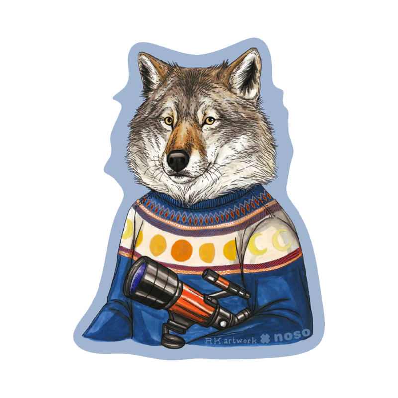 NOSO Patches Wolf Stargazer