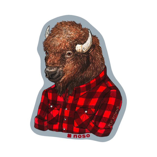 NOSO Patches Bison Buffalo Plaid