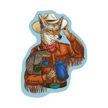 NOSO Patches Coyote Cowboy Coffee