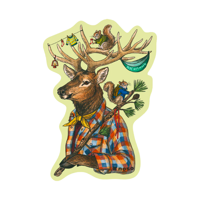 NOSO Patches Elk & Camping Squirrels