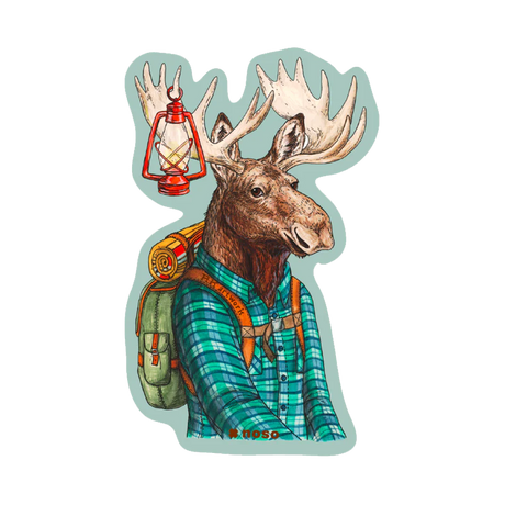 NOSO Patches Hiking Buddy Moose
