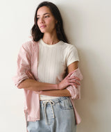 Marine Layer Lexi Rib Sun-In Crew Tee - Womens