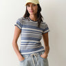 Marine Layer Lexi Rib Sun-In Crew Tee - Womens Opera Mauve