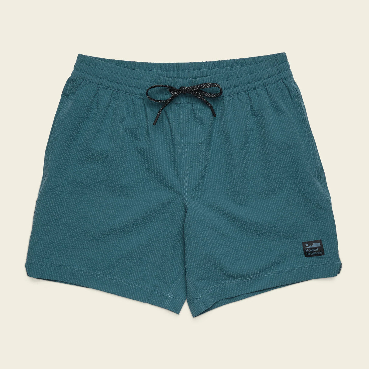 Howler Brothers Salado Shorts - Mens Seersucker: Dark Teal / M