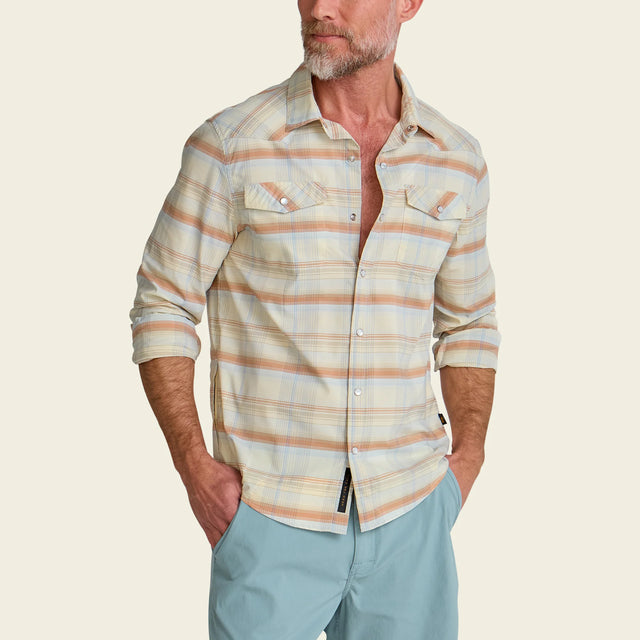 Howler Brothers H Bar B Tech - Mens Cameron Plaid: Cream