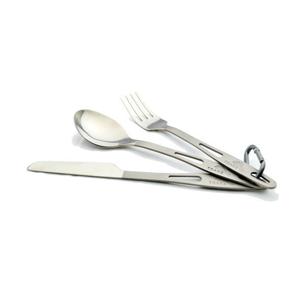 TOAKS Outdoors Titanium 3-Pieces Cutlery Set