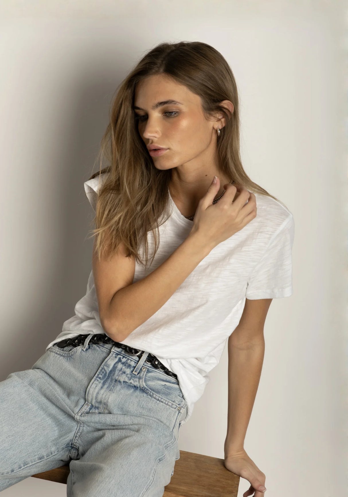 Dylan Modern Crew - Womens White