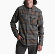 Kuhl Rydr Flannel Long Sleeve - Mens Midnight Timber