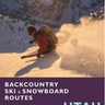 Mountaineers Books Backcountry Ski & Snowboard Utah HARGRAVE