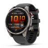 Garmin Fenix 8 Pro 47mm Amoled, Sapphire, Ti w/Graphite/Blk Sil Band