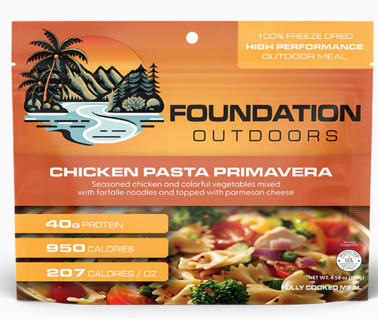 Foundation Outdoors Chicken Pasta Primavera