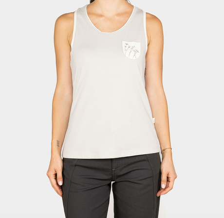 Chillaz Karpathos Flower Pocket Tank - Womens Sand