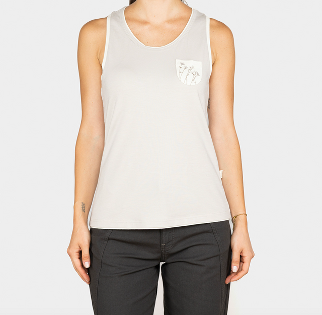 Chillaz Karpathos Flower Pocket Tank - Womens Sand