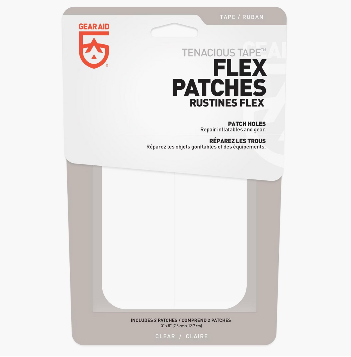 Gear Aid Tenacious Tape Flex Patches Clear