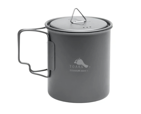 TOAKS Outdoors LIGHT Titanium 450ml Cup with Lid