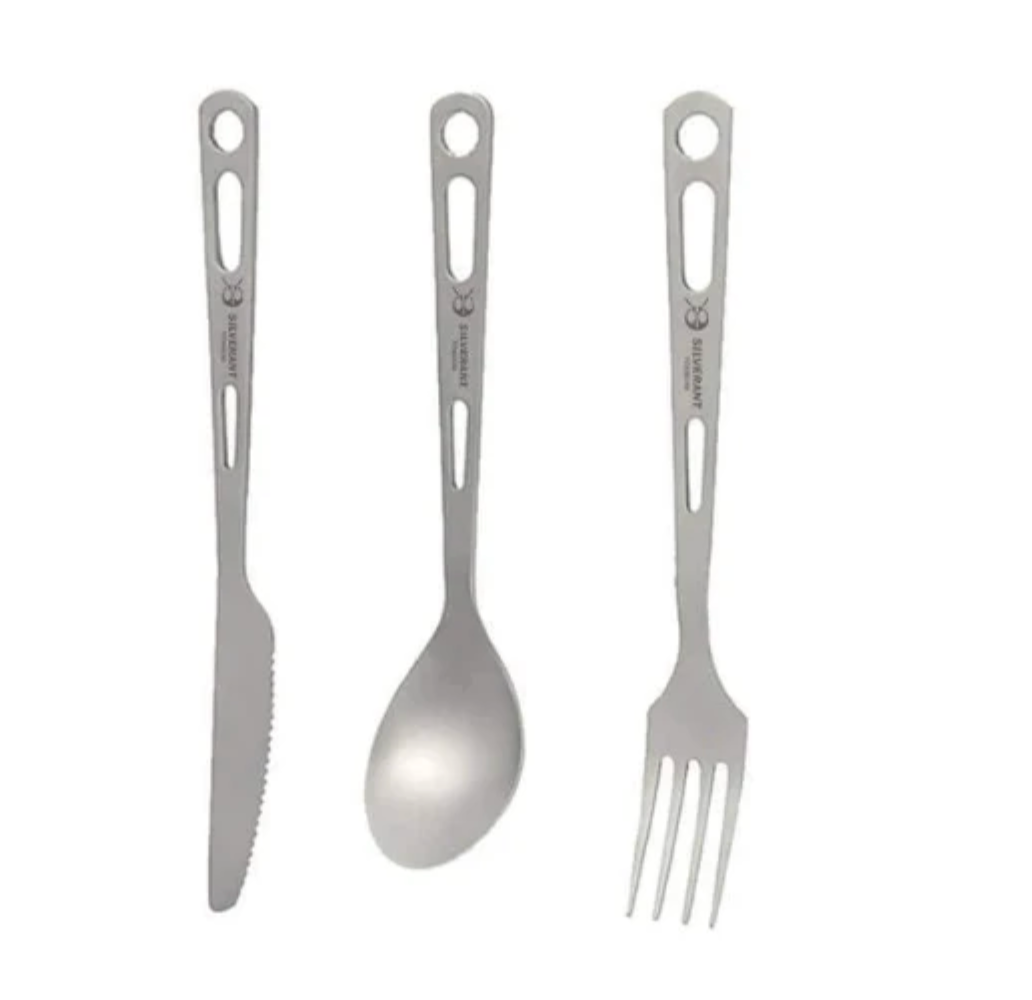 TOAKS Outdoors Titanium 3-Pieces Cutlery Set