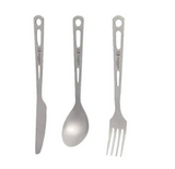 TOAKS Outdoors Titanium 3-Pieces Cutlery Set