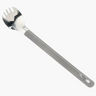 TOAKS Outdoors Titanium Long Handle Spork with Polished Bowl Titanium