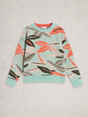 White Stuff Petal Jumper Green Multi