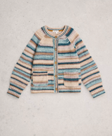 White Stuff Suzanna Crew Cardigan - Womens Blue Multi