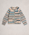 White Stuff Suzanna Crew Cardigan - Womens Blue Multi
