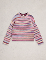 White Stuff Suzanna Spacedye Jumper - Womens Pink Multi