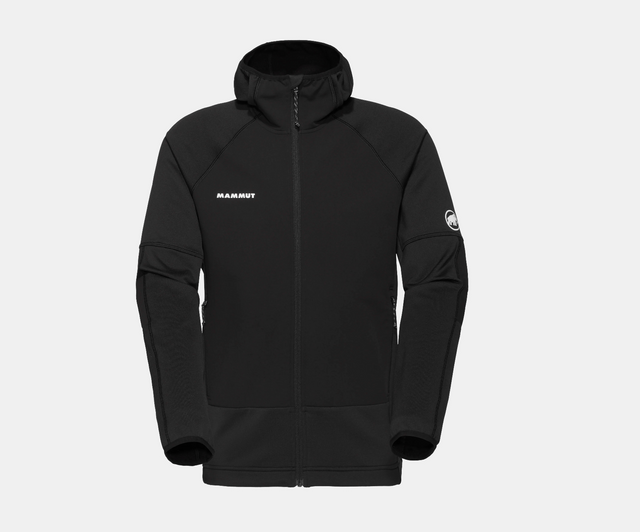 Mammut Massone ML Hooded Jacket - Mens Black