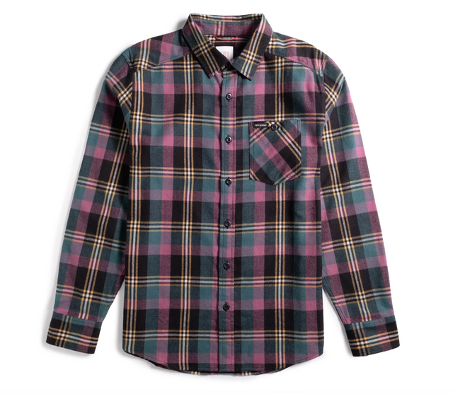 Topo Designs Mountain Shirt Lightweight - Mens Black/Goldenrod ulti / M
