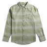 Topo Designs Mountain Shirt Lightweight - Mens Oil Green Horizontal tripe / S