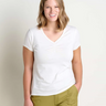 Toad & Co. Rose Long Sleeve Tee - Womens Egret / XS