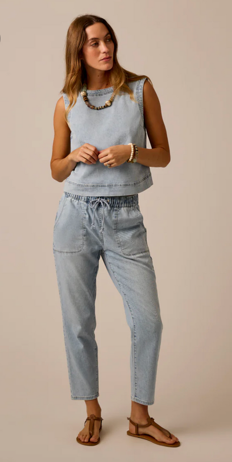 Carve Designs Zoe Lightweight Denim Pant - Womens avannah / S