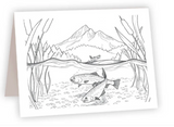 Ahava River Designs Fine Art Cards Trout
