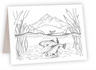 Ahava River Designs Fine Art Cards Trout