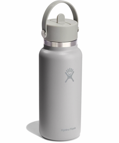 Hydroflask Neptune Logo 32oz Wide Mouth w/Flex Straw Birch