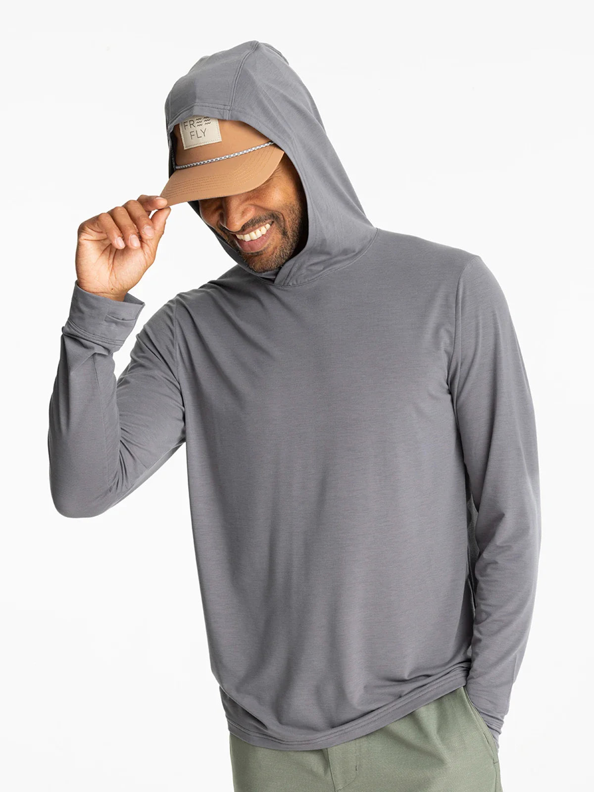 Free Fly Elevate Lightweight Hoodie - Mens Smoke / M