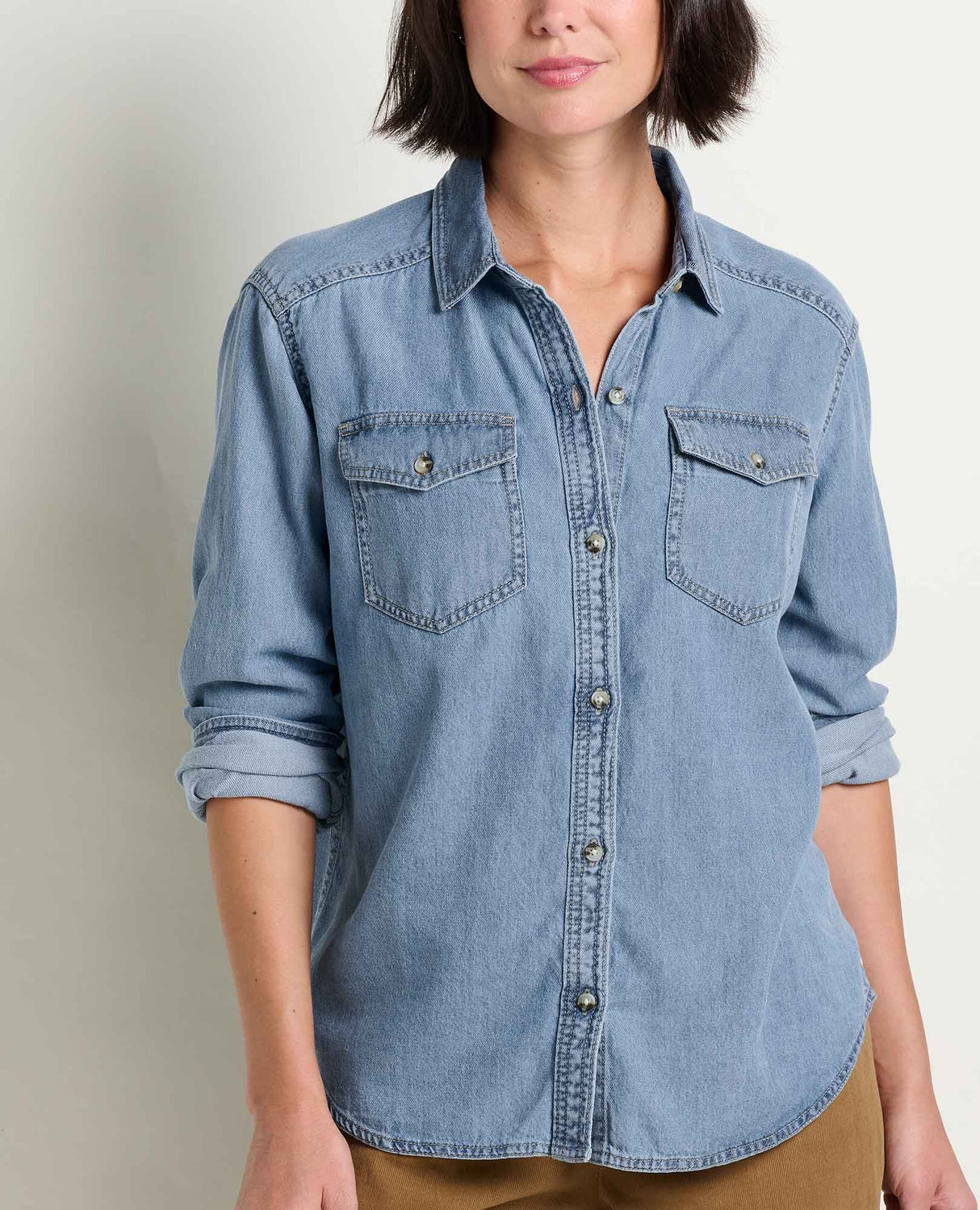 Piñon Soft Denim Long Sleeve Shirt - Women's