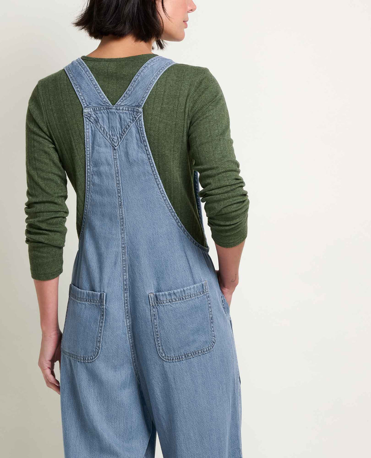 Piñon Soft Denim Wide Leg Overall - Women's