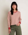 Toad & Co. Boundless Jersey Long Sleeve Tee - Womens Campfire Stripe