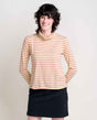 Toad & Co. Maisey Long Sleeve T-Neck - Womens Burnt Henna Multi Stripe / XS