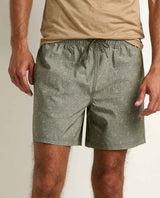 Toad & Co. Boundless Pull-On Short - Mens Olive Print / XL