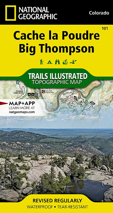 National Geographic Maps Cache la Poudre, Big Thompson Map