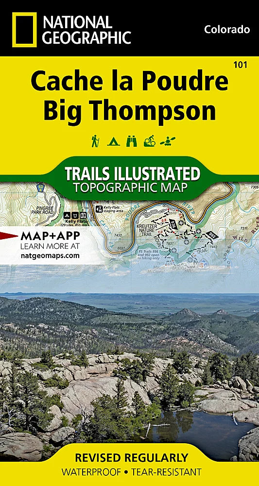 National Geographic Maps Cache la Poudre, Big Thompson Map
