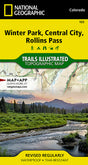 National Geographic Maps Winter Park, Central City, Rollins Pass Map