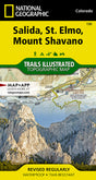 National Geographic Maps Salida, St. Elmo, Mount Shavano Map