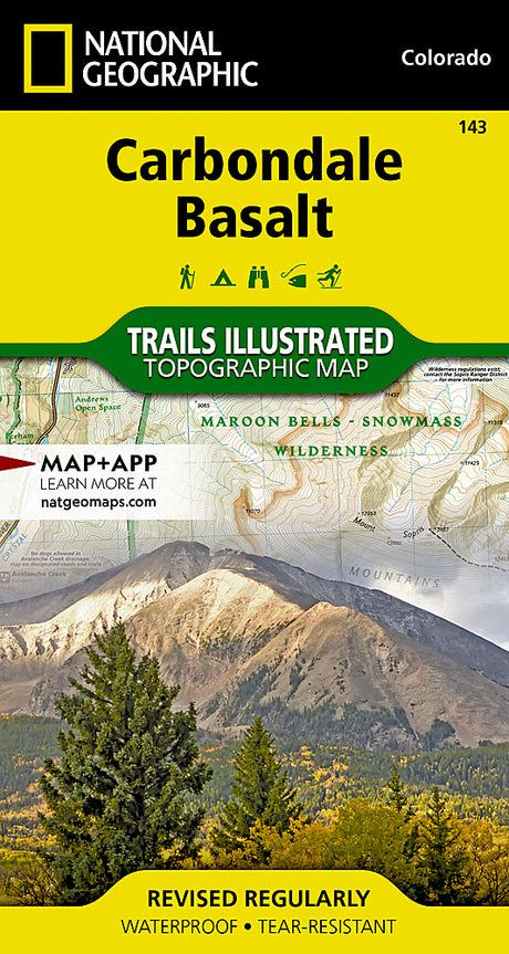 National Geographic Maps Carbondale, Basalt Map