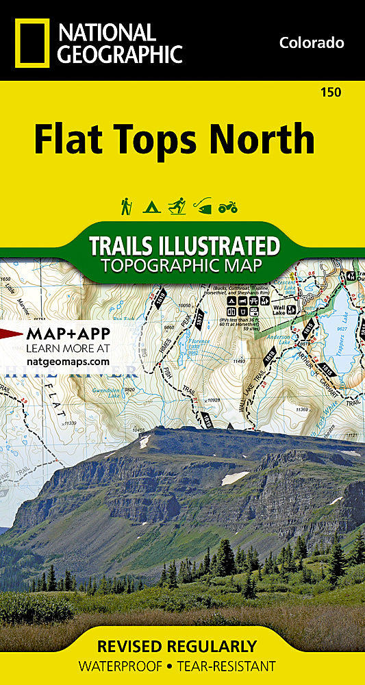 National Geographic Maps Flat Tops North Map