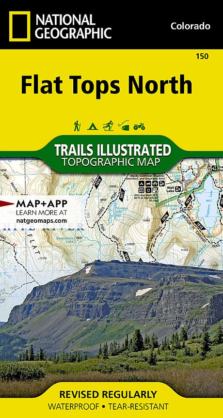 National Geographic Maps Flat Tops North Map