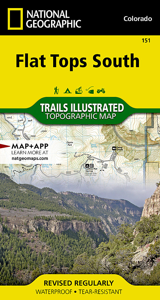 National Geographic Maps Flat Tops South Map